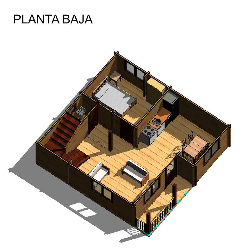 Plano 3 Casa de Madera Marta